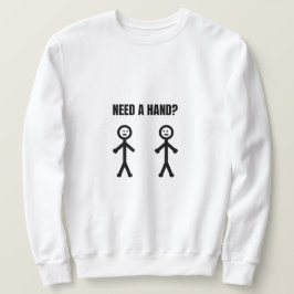 Behöver en Hand Stickman Meme Lång Ärmad Tröja