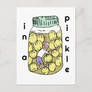 Behöver hjälp i en pickle-betad lök burk vykort