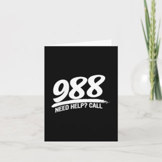 Behöver hjälp Ring 988 Kort