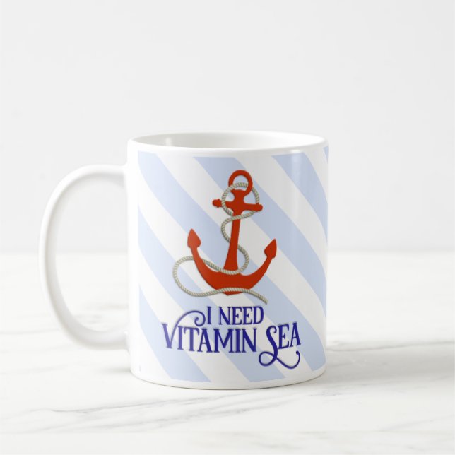 "Behöver jag detThemed vitaminhavet" Kaffemugg (Vänster)