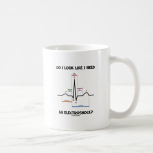 Behöver jag en elchock? EKG ECG Kaffemugg
