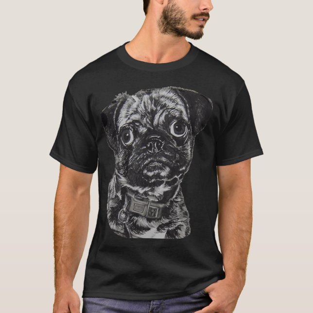Behöver kramar!!! ....Mops T Shirt (Framsida)