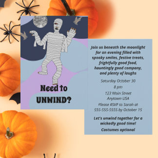Behöver lindra Halloween-fest Inbjudningar
