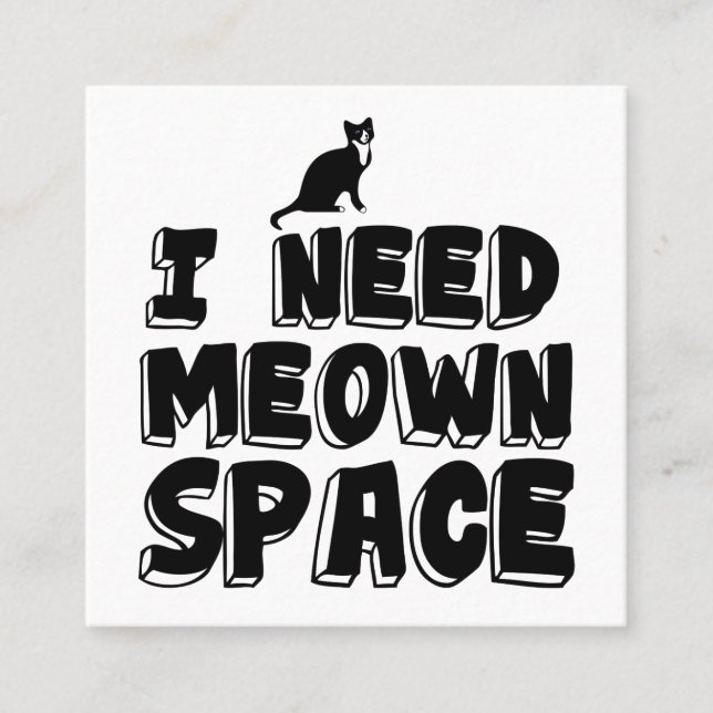 Behöver Meown Space Cat (Framsida)