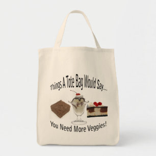 Behöver mer Veggies Tote Bag Tygkasse