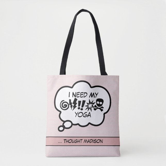 Behöver Min Yoga Tote Bag Tygkasse (Framsida)
