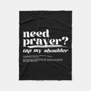 Behöver Prayer slå på min skulder behöver Prayer s Fleecefilt