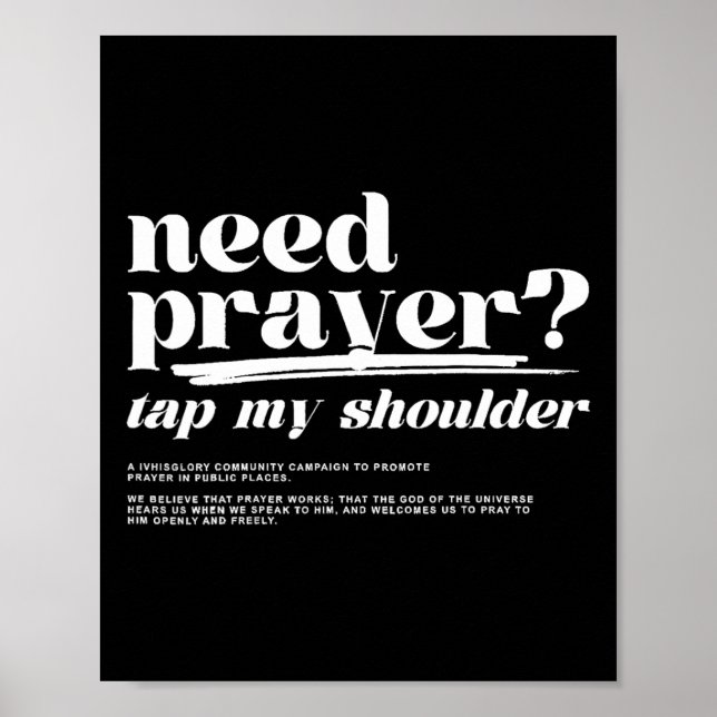 Behöver Prayer slå på min skulder behöver Prayer s Poster (Framsidan)