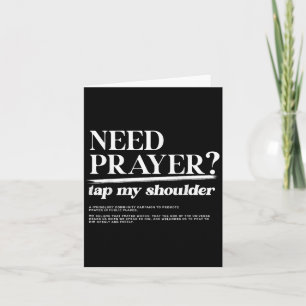 Behöver Prayer Tap My Shoulder Christian Manar Wom Kort