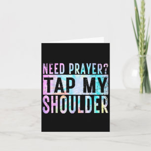 Behöver Prayer Tap My Shoulder Christian Manar Wom Kort