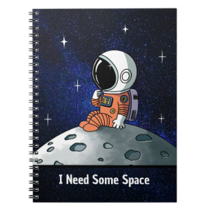 Behöver Utrymme, Astronaut, Rymdman, Anpassad Anteckningsbok