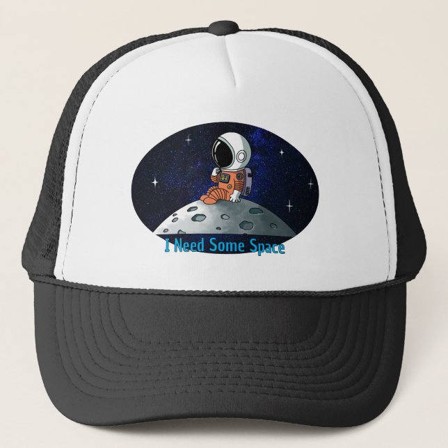 Behöver Utrymme, Astronaut, Rymdman, Anpassad Keps (Framsida)