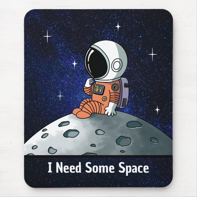 Behöver Utrymme, Astronaut, Rymdman, Anpassad Musmatta (Framsidan)