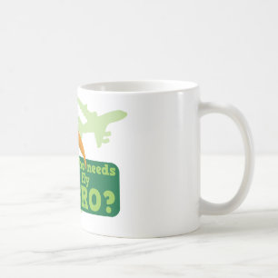 Behöver vem att flyga bro? kiwifågelhumor kaffemugg