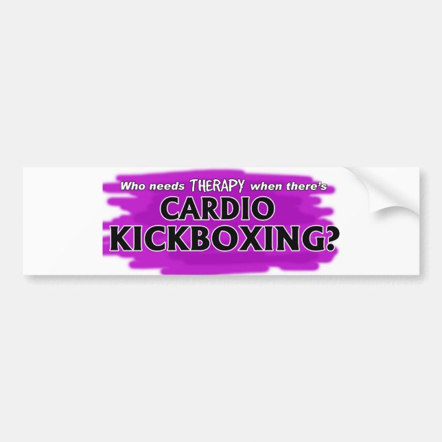 Behöver vem terapi, när det finns Cardio Bildekal (Framsidan)