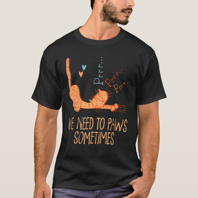 Behöver Vila Liten Katt  Träning T Shirt (Framsida)
