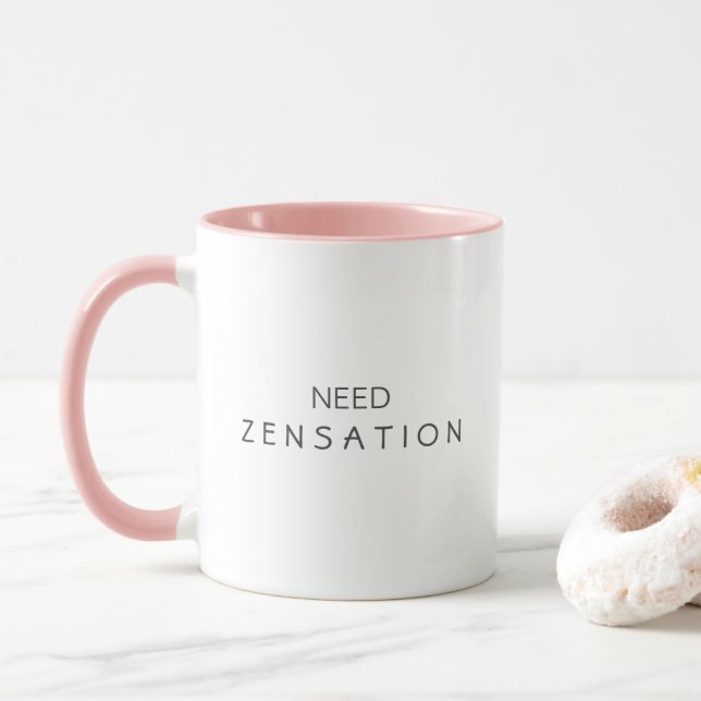 Behöver Zensation Yoga Zen Kaffe Mugg (Med munk)