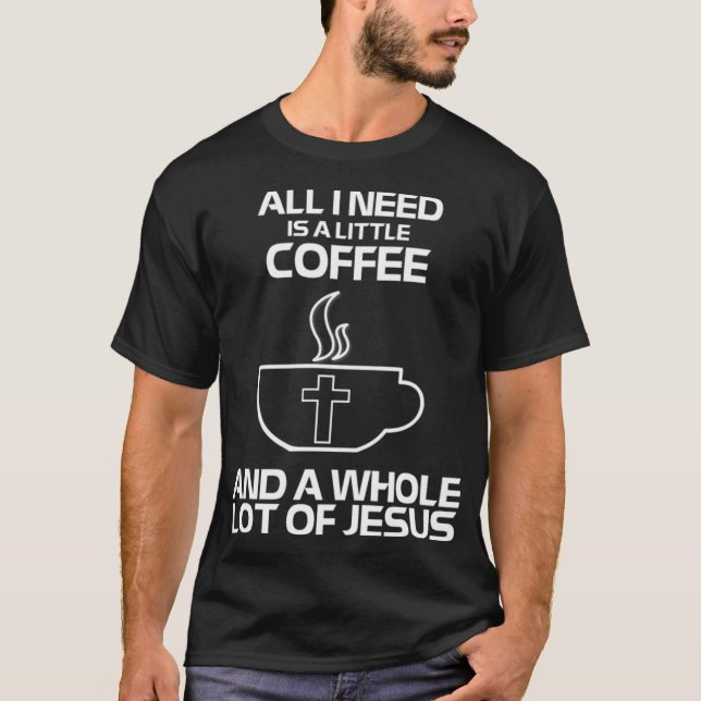 Behovet är lite kaffe och mycket espress t shirt (Framsida)