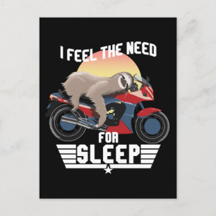 Behovet av viloläge Funny Sloth Vykort