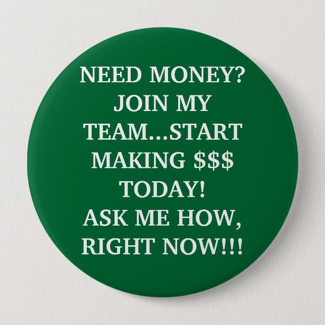 BEHOVSPENGAR? GÅ MED MIN LAG… STARTDANANDE TODA… KNAPP (Framsida)