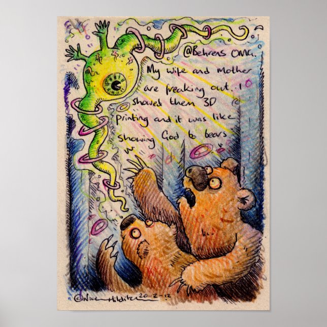 @Behrens irkafirka print Poster (Framsidan)