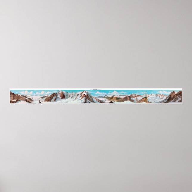 BEICHGRAT Swiss Alpernas Panorama 360° Poster (Framsidan)