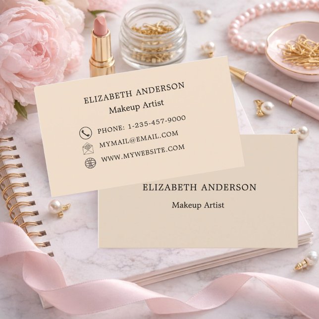 Beig visitkort (Skapare uppladdad)