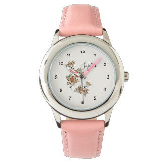Beiga blommor armbandsur
