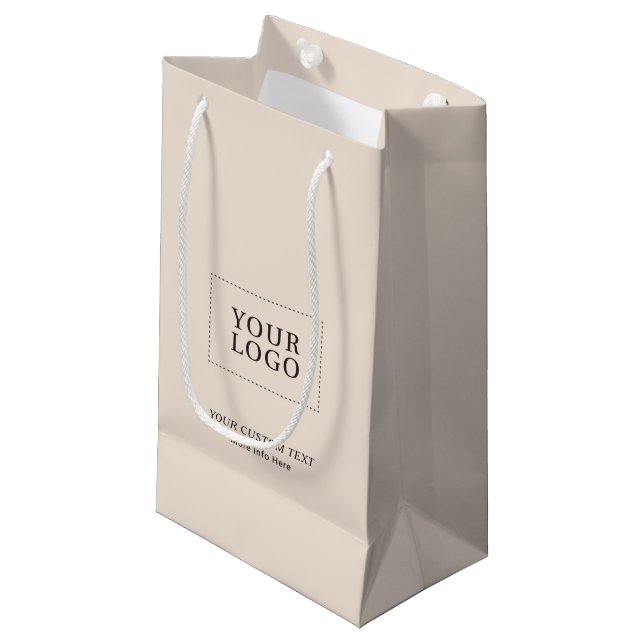 Beiga Minimalisera Business Logotyp Pappers Shoppi (Framsidan Vinklad)