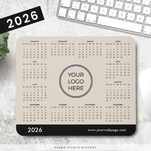 Beige 2026 Kampanj Logotyp Kalender Musmatta