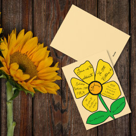 Beige 50:e födelsedagen Guld Doodle Flower Inbjudningar