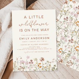 Beige A Little WildblomBaby Shower