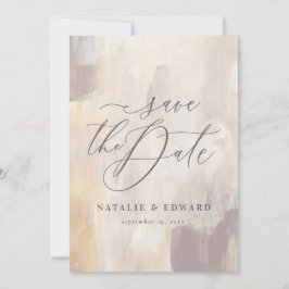  beige abstrakt målat bröllop-foto