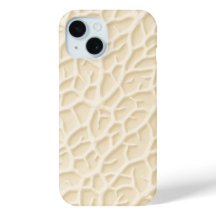Beige Ådring Textur iPhone-fodral med Naturlig Des