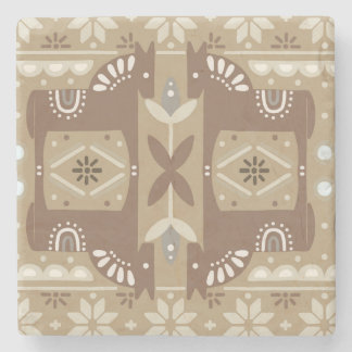 Beige Aesthetic Nordic jul Stenunderlägg