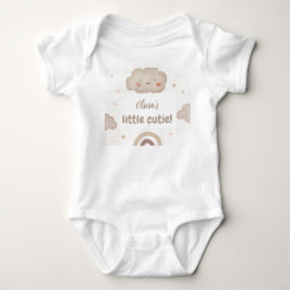 Beige akvarell baby shower t shirt