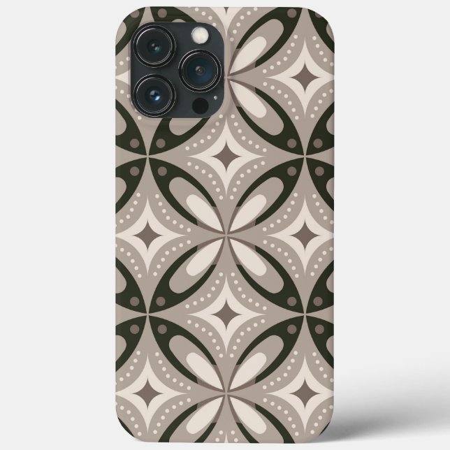Beige and Brown Retro circular shapes (Baksida)
