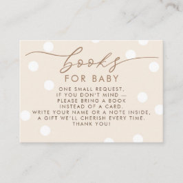 Beige and White Books For Baby Request Tilläggskort