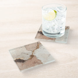 Beige and White Stone Marble Effect