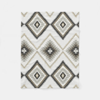 Beige Aztec Fleecefilt