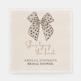 Beige båge Hon Gifter sig Möhippa Pappersservett