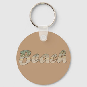 Beige Beach Nyckelring