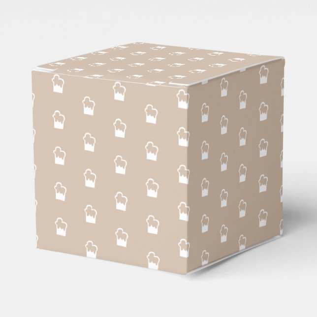 Beige beige (snö) presentaskar (Framsidan Sidan)