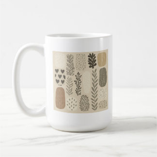 beige bild mugg. kaffemugg