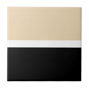 Beige Black Abstrakt Rand Kakelplatta