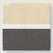 Beige Black Abstrakt Rand