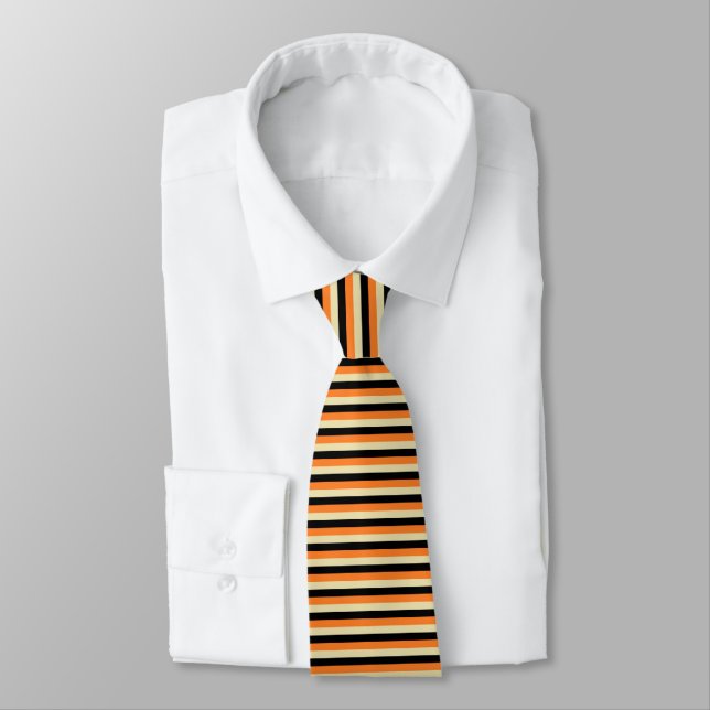 Beige, Black och Orange Rand Slips (Bunden)