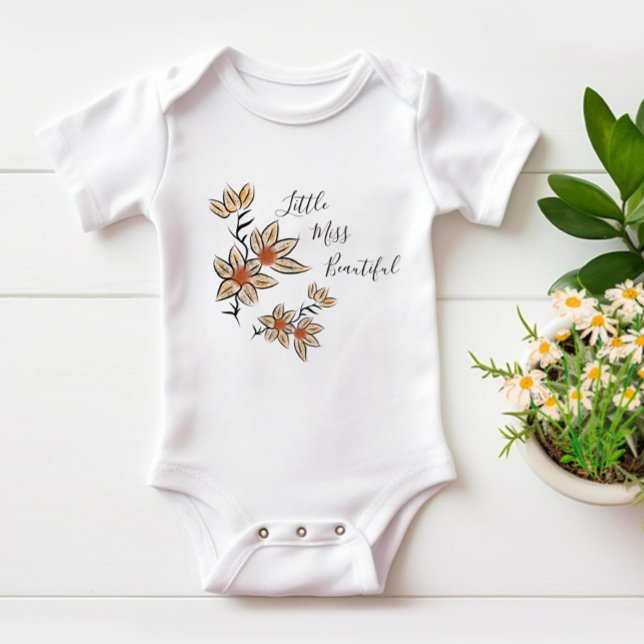 Beige blommor t shirt (Skapare uppladdad)