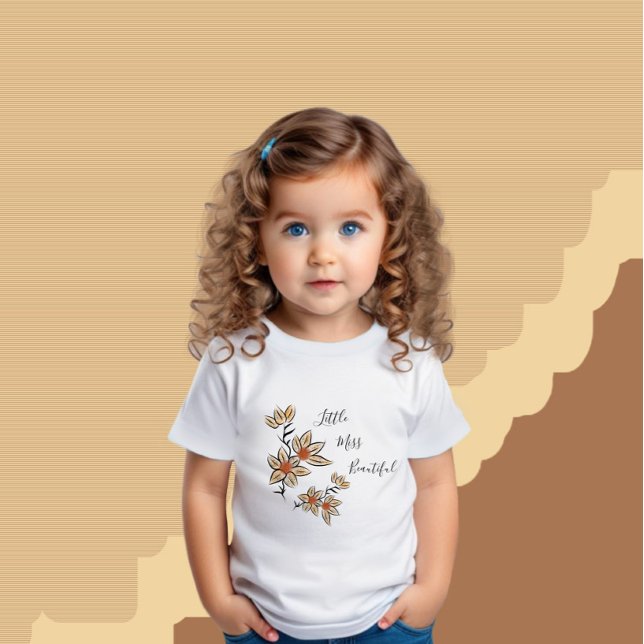 Beige blommor t shirt (Skapare uppladdad)
