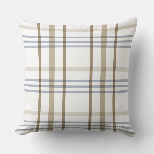 Beige Blue Play Kudde (Framsida)